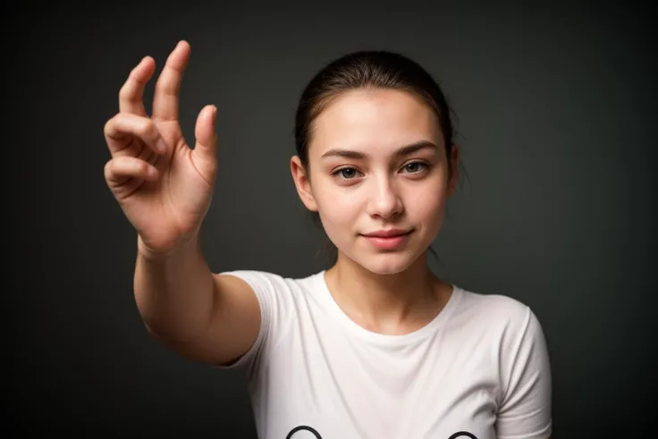 photo of a 18 year old girl,pov-high-5,happy,shirt,pants,ray tracing,detail shadow,shot on Fujifilm X-T4,85mm f1.2,sharp focus,depth of field,blurry background,bokeh,motion blur,<lora:add_detail:1>,<lora:PAseer-SD15-LCM Quick:1>,