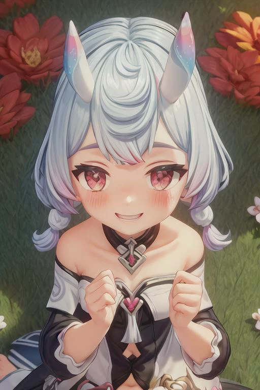 (masterpiece), (best quality), (detailed background, best lighting), ultra-detailed, highly detailed, (((blush))), shy, solo, (happy), (smile), pov navel, barefoot, , <lora:add_detail:0.8>,
<BRAKE>
lying on the grass, (colorful flowers), shadow, sunlight, warm, side lighting,
<BRAKE>
black dress, short sleeve, (off shoulder dress),
(mels), <lora:0_GI_Mels_All_In_One_Rev_SD15_00_005:1>