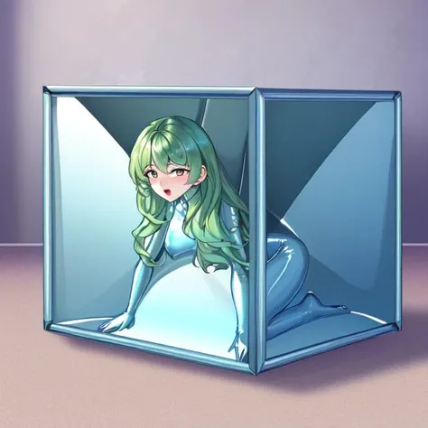 masterpiece, best quality, CG, wallpaper, HDR, high quality, high-definition, extremely detailed, vacuumcube, open mouth, looking at viewer, <lora:Vacuum Cube-000021:1>,