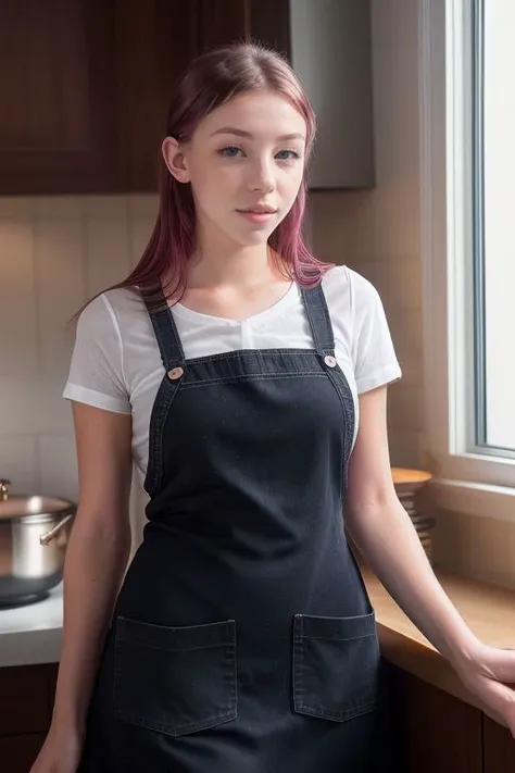 Merger_ali_belle
baking in a bright kitchen wearing an apron, pinny, baking, cooking, chef, apron,
bokeh, f1.4, 40mm, photorealistic, raw, 8k, textured skin, skin pores, intricate details <lora:epi_noiseoffset2:1>, epiCRealism <lora:ClothingAdjuster3:-0.8>