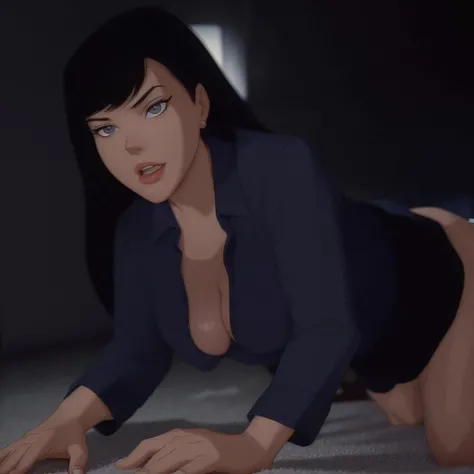best quality, good quality, refined, final quality, high dynamic range,
<lora:LoisLane 40:.6> full body lois lane lying on the floor in a sensual position, (depth of field blur:1.5), lense distortion, foreshortening, cartoon