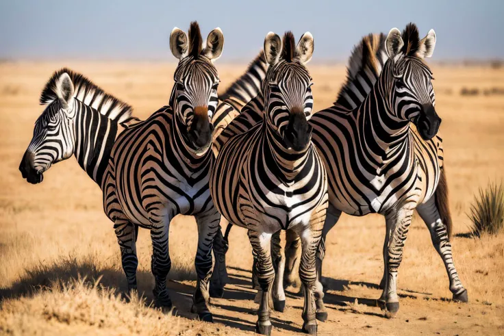 desert landscape (masterpiece, best quality:1.2), ultra-detailed, group of zebras standing, (realistic:1.5), <lora:EdobZebra_v1.0:0.8>