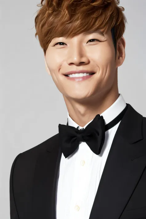 1boy,  <lora:Celebrity-kim_jongkook_v1:0.8>, jongkook, muscular, close-up, smile, suit,
simple background, 
masterpiece, high quality, realistic,