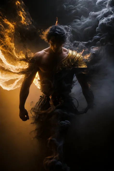 wabstyle, Ultra-High-Definition, (photorealistic:1.4), 8k, UHD, HDR, glowing, two-tone hair, smoke, blur, (full body photo of a roman warrior), (with burning eyes: 0.9), (golden metal armor), (fog,:1.2), (mist:1.3), ((darkness background))
<lora:wabstyle:1.1>
<lora:Venom:0.8>