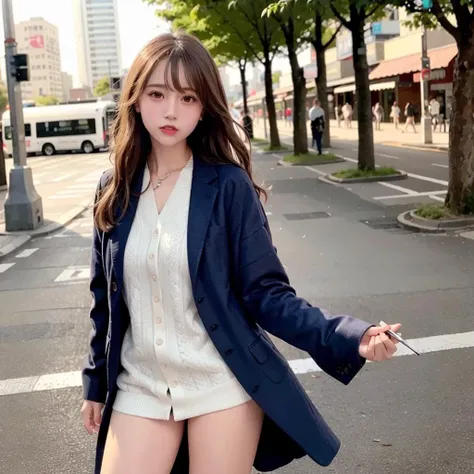 photorealistic, long_hair, realistic, standing,solo, long_hair, (photorealistic:1.4), best quality, beautiful,masterpiece,spread legs, pussy,naked,<lora:chilloutmixss_xss10:0.66>,<lora:koreanDollLikeness_v15:0.24>, in the street, cityscape.