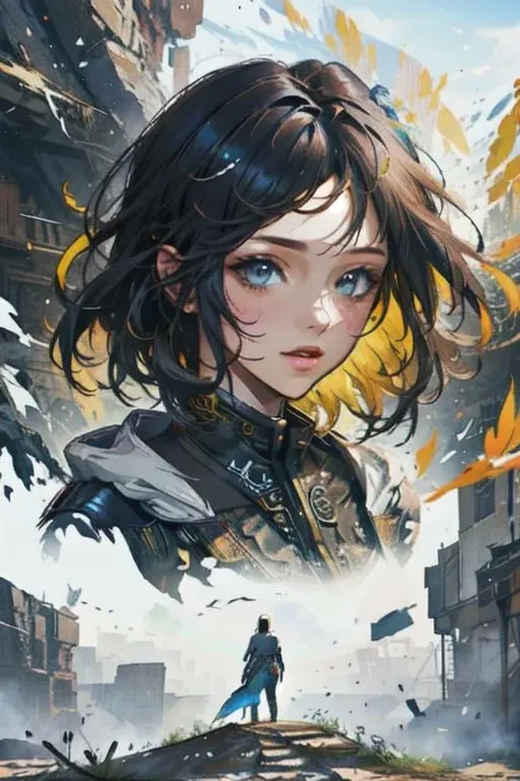 (masterpiece, top quality, best quality, official art, beautiful and aesthetic:1.2), (1girl), extreme detailed,(fractal art:1.3),colorful,highest detailed
