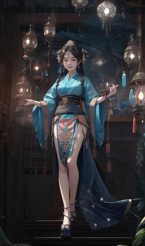 Best quality, masterpiece, high resolution, 1girl, bust, squat, blush, firefly, (seductive smile: 0.8), star pupil, Chinese Hanfu, hair accessories, necklace, jewelry, beautiful face, upon_body , Tyndall Effect, Photorealism, Dark Studio, Rim Lighting, Two Tone Lighting, (High Detail Skin: 1.2), 8k Ultra HD, DSLR, Soft Lighting, High Quality, Volumetric Lighting, Top Shot, Photo, High resolution, 4k, 8k, bokeh<lora:Night scene_20230715120543:1.2>, Night scene, Photo RAW, full shot of fascinating ancient Chinese silk weavers, Cel shade, Velvia, ribbon, official art, (composition centered, concept photography)), masterpiece, award winning yji4qup3
, perfect composition, high detail, hyper realistic