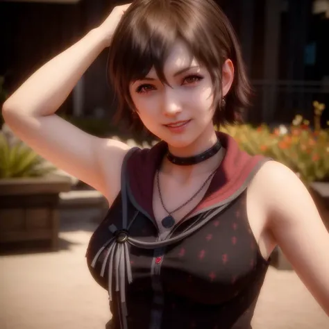 IrisAmicitia, realistic, (photorealistic:1.3), masterpiece, best quality, 1girl, cute pose, smile, ray tracing, cinematic lighting