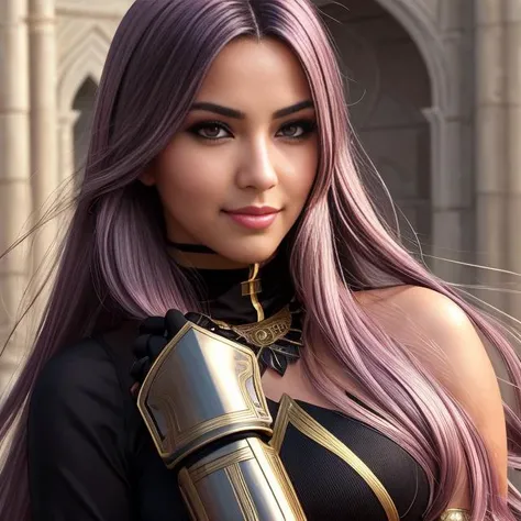 cinematic, full body, a __haircolor__ __hairstyle__ ultra pretty assassin woman in traditional Middle Eastern style, toned body, slim face, long nose, (clear eyes), archaic smile, <lora:obata_takeshi_offset:0.23> obata takeshi