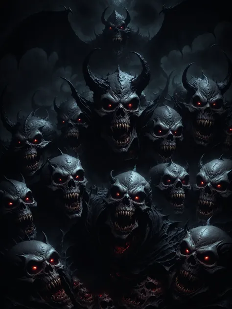 hybridexa demons crawling out of hell diablo, ,, 4k, high details, dramatic lighting, digital art, good and evil, contrast, trending on artstation <lora:hybridexa:0.8> <lora:diablo:0.8> <lora:MJ52_2:0.3><lora:xl_more_art-full_v1:0.3> <lora:SDXLFaeTastic2400:0.3> <lora:EnvyNIghtmareXL01:0.8>