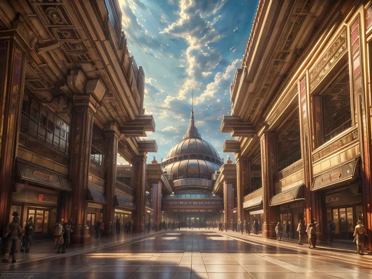 authoritarian, cityscape, scenery, view of a grand city, (masterpiece:1.3), (best quality:1.2), chiaroscuro, ( Unreal Engine, CGI render, Hyperdetailed, scenery, city, vivid colors, deep metallic colors, buildings, train station, mall, central park, residential complex, promenades, wide boulevards, courtyards, realistic, magnificent architecture, ), ultra high quality model, 8k Ultra HD, perfect composition, beautiful detailed intricate insanely detailed octane render, 8 k photography, soft natural volumetric cinematic perfect light, perfect depth of field shot, ray tracing, photometry, beautiful, luminous reflections, rtx on, subspace scattering, (subsurface scattering:1.1), dynamic hdr tone mapping, (volumetric lighting:1.2), (screenspace reflection:0.7), (Physically-Based Rendering:1.35), (Unity Wata environmental lighting:0.4), maximal attention to correctness and detail,
(uploaded and trending on imgur, pixiv, furaffinity, pinterest, e621, inkbunny, tumblr, deviantart, artstation, ),
((in the style of and art by midjourney, raphael, greg rutkowski, Frank Lloyd Wright, James Gurney, Thomas Kinkade, )),
<lora:Authoritarian Architecture (AD):0.85>