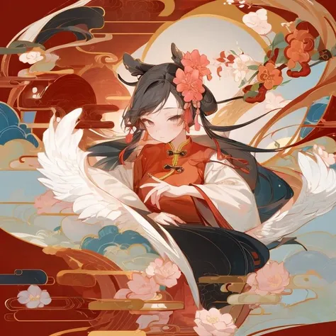 1girl, chinese style,hair flower,masterpiece,best quality,bridge,<lora:Chinese style illustration v2:0.6>, <lora:Detail Tweaker LoRA:0.5>