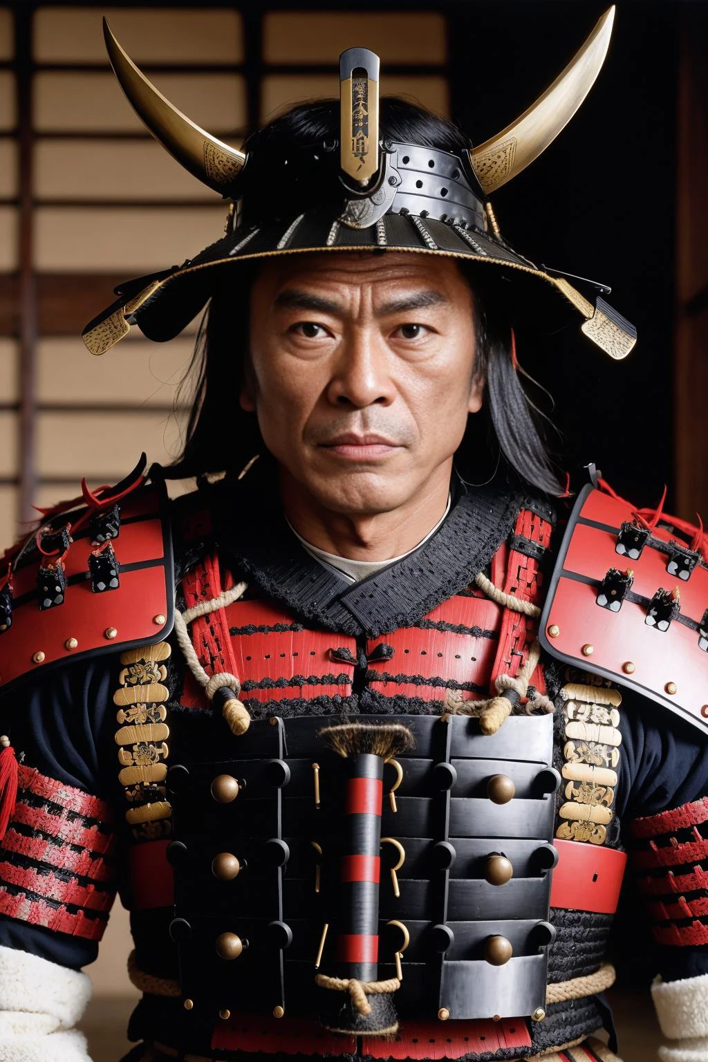 beauty shot of Nobunaga castle, akira kurosawa movie style, Smrai_style