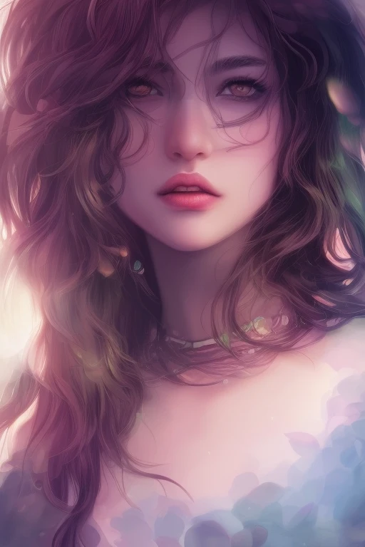 digital illustration style, book cover, incredibly detailed, 1girl, bangs, kimono, summer time, heterochromia, looking_at_viewer, short_hair, solo, foggy future cinematic lighting, wlop, art by artgerm, anidzk2