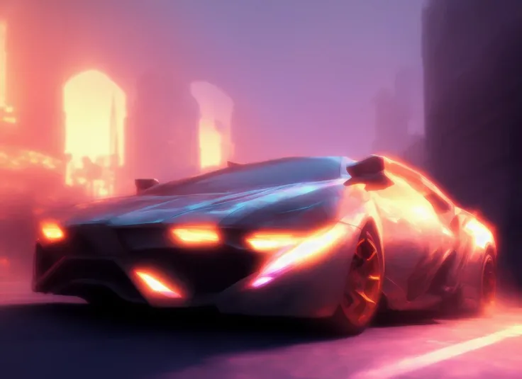 Danmumford style, car avaggio, trending on artstation, volumetric lighting