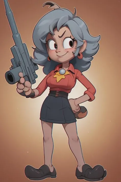 <lora:PE Classic Toon 1.5 Final:0.8> cartoon, character,PEOldCartoonStyle,
grandma holding a rocket launcher,
Masterpiece, high quality, best quality, highres,
