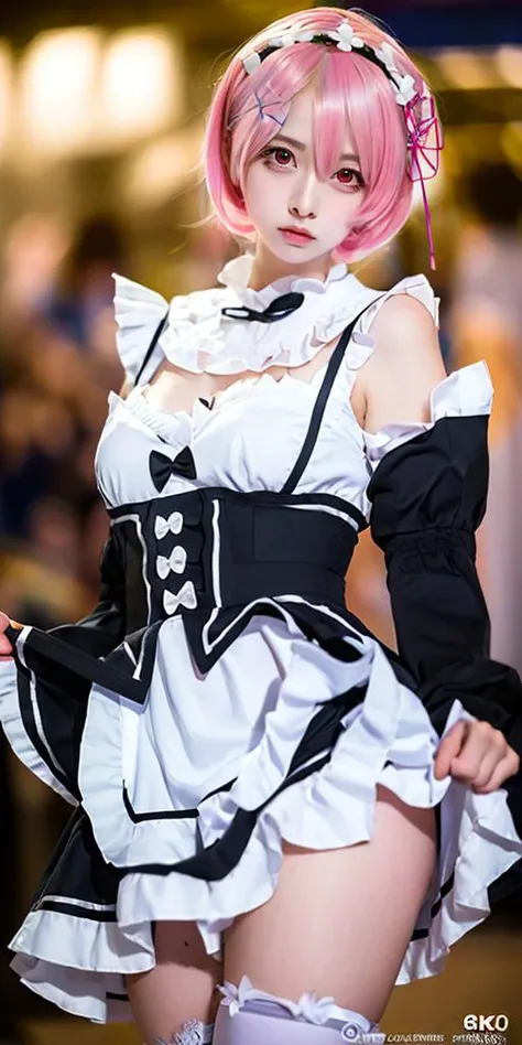 best quality,(8k, RAW photo, best quality, masterpiece:1.39), (realistic, photo-realistic:1.2), 1girl, Ram_ReZero_2, red eyes,ulzzang-6500-v1.1, cleavage
<lora:Rem_and_Ram_REZERO-20:0.9>