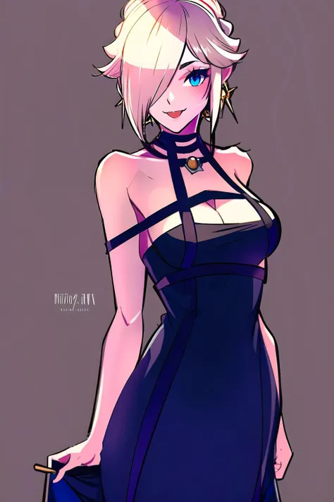 Highly detailed, High Quality, Masterpiece, beautiful, 2.5D, (Thorn Princess Outfit, black dress:1.1), <lora:ThornPrincessOutfit:1>, 1girl, solo, cowboy shot, light smile, Rosalina, Rosalina_Casual one eye covered, hair over one eye, <lora:Char_MarioSeries_Rosalina:0.8>, (detailed face and eyes:1.3)