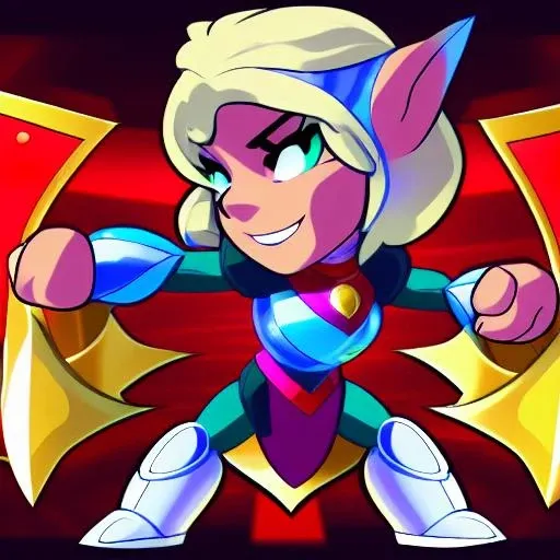 Brawlhalla, (brawlhalla style:1.1), Medieval Knight's Armor with Morningstar and Shield, full body, simple background, <lora:beatifulleyes:0.95>