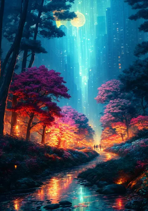 (masterpiece:1.2), (best quality), (ultra detailed), (8k, 4k, intricate),(highly detailed:1.2), (detailed background),detailed landscape,<lora:more_details:0.5> <lora:neostyle:0.7>((neostyle)), outdoors, artist name, tree, night, watermark, building, scenery, city, road, cityscape, skyscraper, city lights <lora:jellyfish-noise:1>