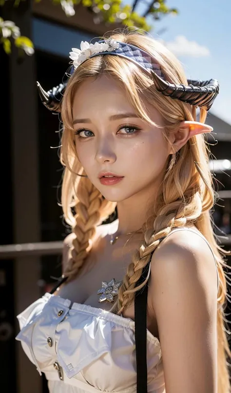 (8k, RAW photo, best quality, masterpiece:1.2), (realistic, photo-realistic:1.37),1girl,(Kpop idol),Demon Hornorigen,cowboyshot,horns,headband,crying,full body, <lora:SaileachArknights_40:1> <lora:koreanDollLikeness_v10:0.4>