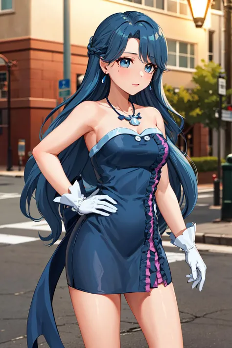 Maximum quality, maximum resolution, maximum clarity, 1 woman with extremely tight maid clothes on her body and several men, inside a bus, she is being squeezed by all of them, she is being imposed on the corner of the bus, she is smiling looking at viewer., rainbow hair, hairband, rolling eyes, drunk, Anime style, glowing light, Masterpiece, 4K