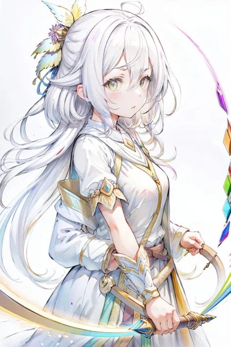 (extremely detailed CG unity 8k wallpaper),(ultra-detailed),masterpiece,best quality,
\\,
1girl,colored pencil,white background,
<lora:coloredpencil_xl-v3:0.6>,