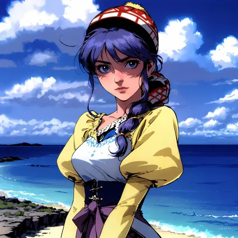 <lora:LunaNoa002:0.7>,<lora:add_detail:0.5>,<lora:noline:0.3>,<lora:boldline:-0.3>,
LNoa,1girl,
single braid,
hat,
dress,puffy sleeves,
nature,ocean,sky,