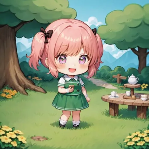 masterpiece, absurdres, highres, best quality, 1girl, standing, smile, happy, outside, nature, full body, day, grass, <lora:lottalewdsThisisfine_v2:1>