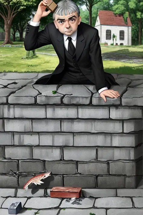 And Rowan Atkinson broke the brick and lay upon it the churned milk of the (trout tree)