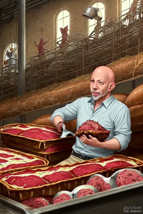 And Erick Avari sat on the cat and dropped upon it the churned milk of the (pastrami and lasagna warehouse)