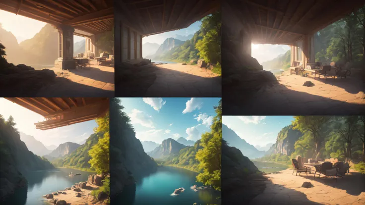 An incredible house of great natural beauty, the lake running around it, rock paths surrounding the house, harmony and full of nature(Dolby Vision/1.5),(32k/.15) , (particle effect/1.5),Anti-Aliasing, FKAA, TXAA, RTX, SSAO, Shaders, OpenGL-Shaders, elegant,(ultra realistic quality nature elements/1.5),(masterpiece weather/1.5), (ray tracing/1.5), (ultra detailed/ 1.5), (masterpiece/1.5), (best quality),(illumination sun white /1.5)(white lighting/1.5 )(Photorealistic/1.5) ,(xtrem realistic/1.5) (ultra detailed/1.5), (highly detailed/1.5), (cinematic lighting/1.5), (intricate details/1.5), (specular light:1.5), (colorful/1.5),(high quality of nature/1.5)(3d isometric/3.9),(photorealistic1.5), (epic composition1.5),