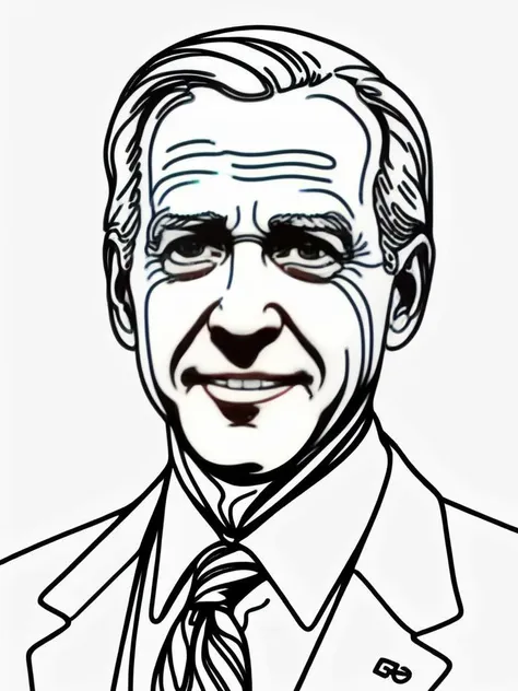 ais-lineart Joe Biden, white background <lora:Line_Art_SDXL:1>