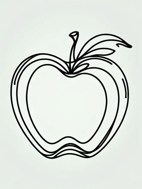 A ais-lineart apple <lora:Line_Art_SDXL:1>