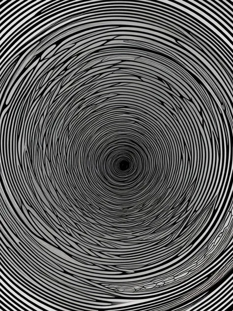 black and white psychedelic wallpaper