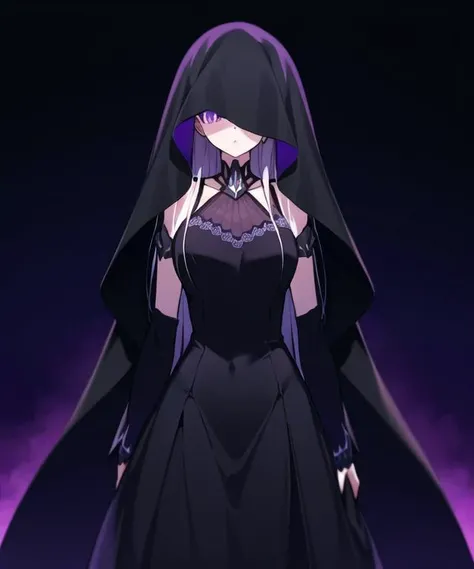 <lora:Satella:1>, Satella, 1girl, solo, aura, veil, purple_eyes,