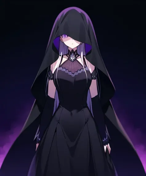 <lora:Satella:1>, Satella, 1girl, solo, aura, veil, purple_eyes,