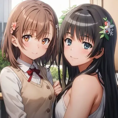 ((ultra-detailed)), ((illustration)), 2girls
AND ((ultra-detailed)), ((illustration)), 2girls, misaka_mikoto
AND ((ultra-detailed)), ((illustration)), 2girls, saten_ruiko, <lora:ACertainMagicalIndex_v1-000006:1>