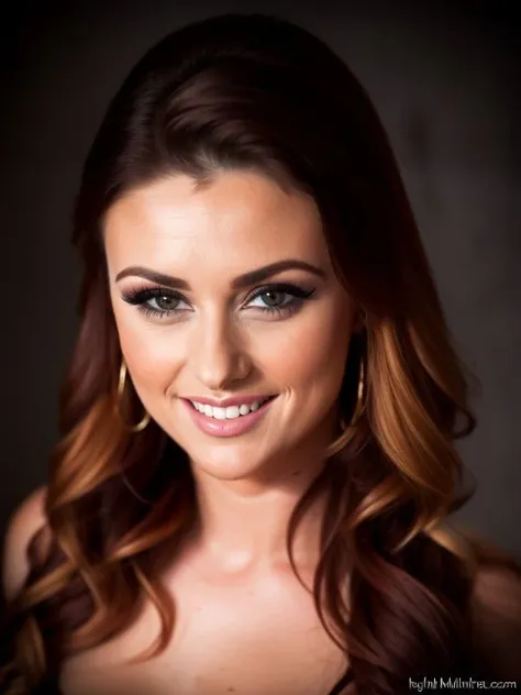 ((SFW)), extremely detailed, headshot
a closeup dark shot photo of Karlie Montana, <lora:Karlie_Montana:0.8> flirty smile,