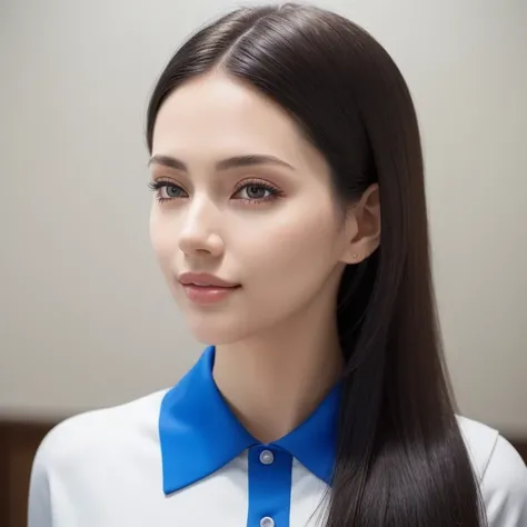 (masterpiece:1.2,best quality),(realistic, photo-realistic:1.37), ultra-detailed, an extremely delicate and beautiful adult woman with beautiful details, extremely detailed eyes and face,light brush,(perfect shiny skin:0.6),
mouth mouth mask,side face,smile,
<lora:ShenzhenUniform_v10:0.5>, in (white shirt with blue collar, black sweatpant)