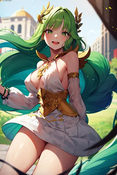 ((masterpiece, best quality)), absurdres,
<lora:Flora_AFK:0.8> Flora_AFK, smiling, 
cinematic composition, dynamic pose