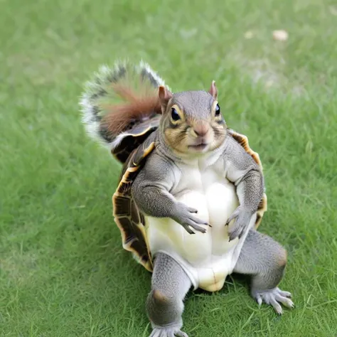 A photo of a turtle_squirrel