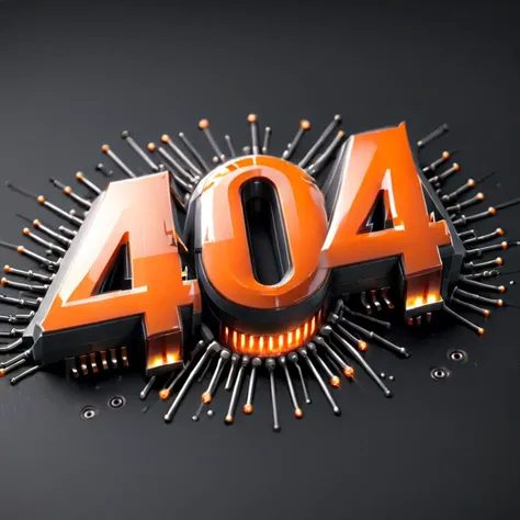 Hyperrealistic art ("404"text logo:1.4) , Coral Orange Orange, Vector Art, Business (<lora:Harrlogos_v2.0:1> <lora:404ra_v4.0.4:1> :1.3) , soft focus, Depth of field 270mm, extreme nothingness, null, void, empty, vacuous, fiber optics, barren, desolate, integrated circuitry, <lora:Seraphins1.0-000038:.45> seraphins, <lora:Randommaxx_dark_offset_v1.1_lora_fp16:.3> . Extremely high-resolution details, photographic, realism pushed to extreme, fine texture, incredibly lifelike
