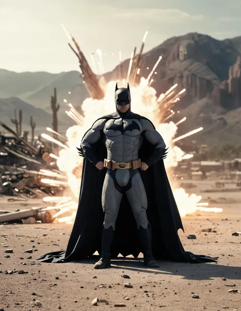 <lora:Explosion Artstyle - Trigger is Explosion Artstyle:1> Explosion Artstyle, closeup portrait photo of the batman, intense look, inside explosion