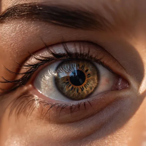 eye of a woman, (Highest Quality, 4k, masterpiece, Amazing Details:1.1), film grain, Fujifilm XT3, photography,