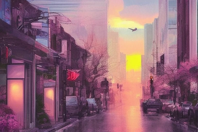 Extremely detailed scene, Downtown Minneapolis, city , sun rays, summertime, somewhat cloudy, day time,detailed cinematic, semi realistic photographic style, art by artgerm, vapodusk1, phtdzk1, BgAniDusk