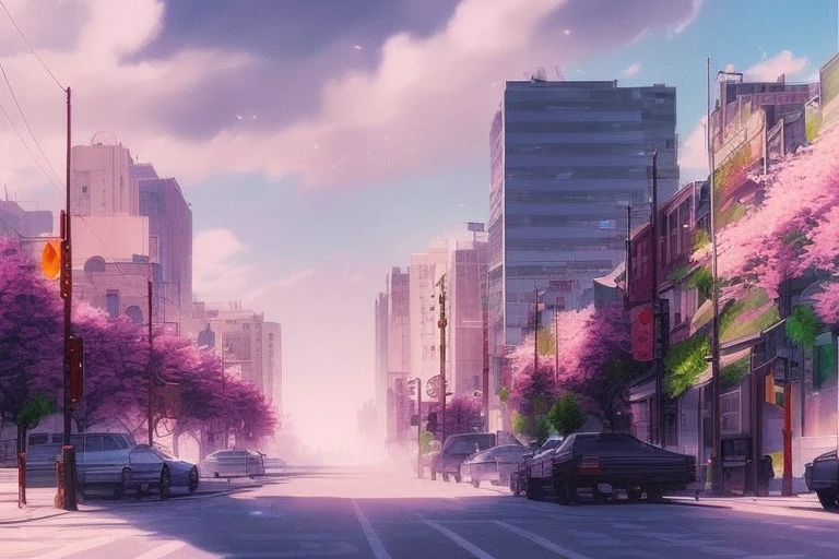 Extremely detailed scene, Downtown Minneapolis, city , sun rays, summertime, somewhat cloudy, day time,detailed cinematic, semi realistic photographic style, art by artgerm, vapodusk1, phtdzk1, BgAniDusk
