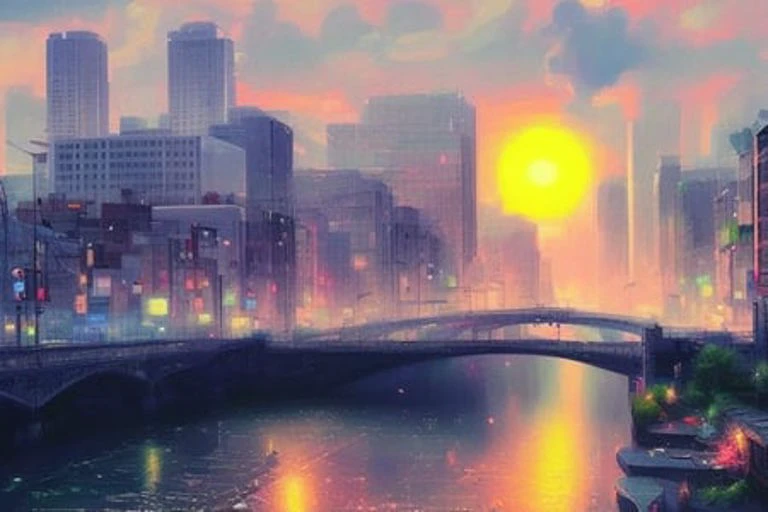 Extremely detailed scene, Downtown Minneapolis, city , sun rays, summertime, somewhat cloudy, day time,detailed cinematic, semi realistic photographic style, art by artgerm, vapodusk1, phtdzk1, BgAniDusk