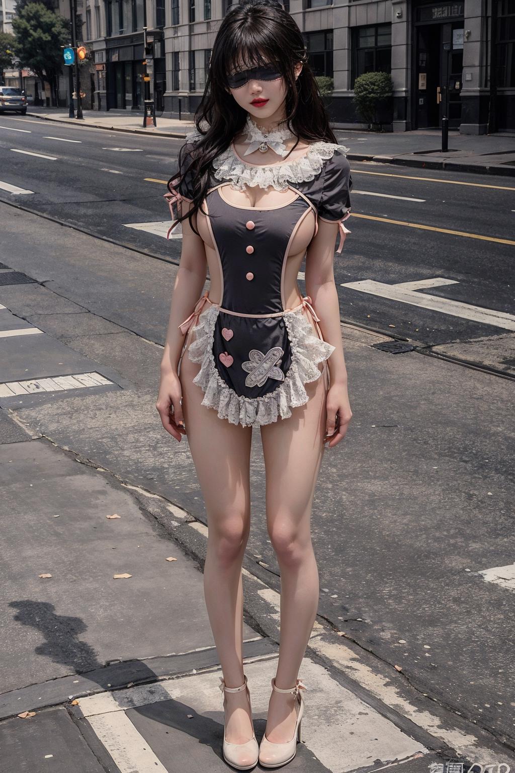 蒙眼女仆装|Blindfolded maid outfit v1.0