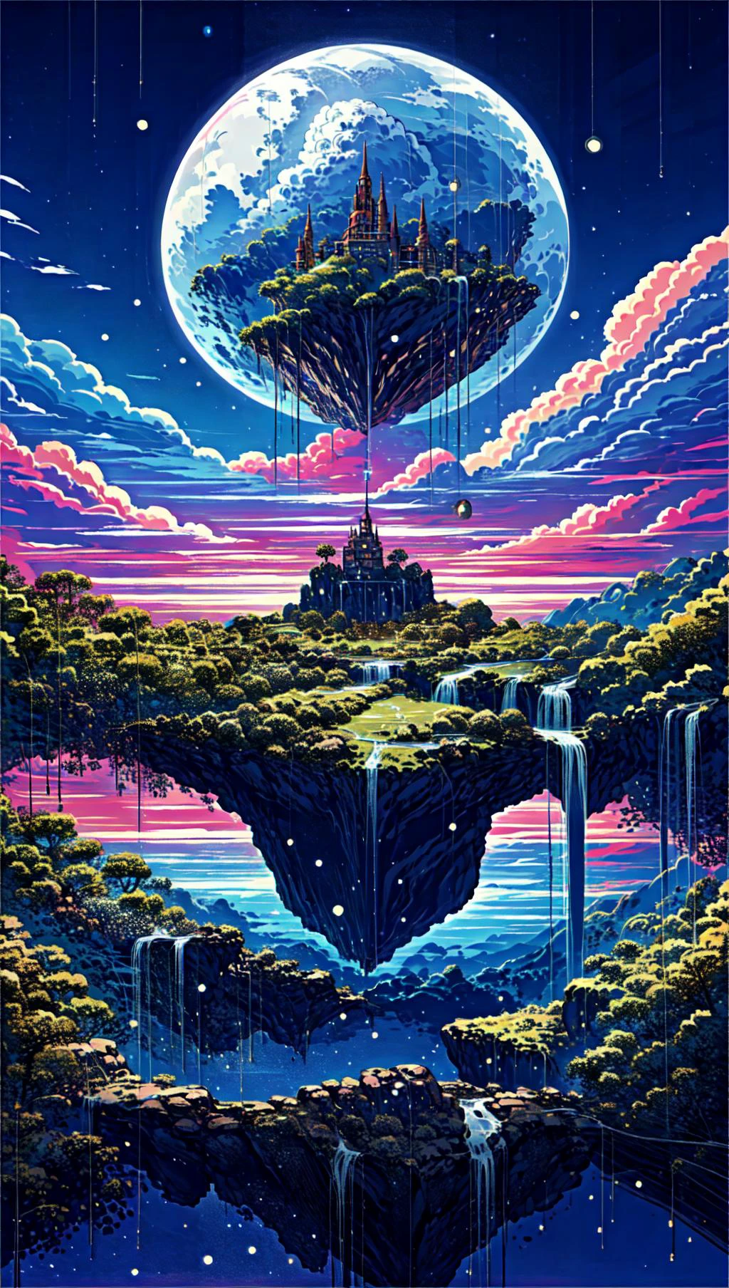 masterpiece, best quality, high quality, highres, absurdres, ultra-detailed, best anatomy,
<lora:island:0.8> islands, sky <lora:cover:0.8> cover <lora:fireflies_v1:1> fireflies,night sky,
